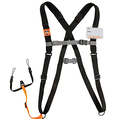 Ergodyne Small / Black / Barcode Padded Scanner Harness Lanyard Bar Code Scanners