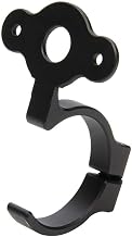 Allstar Performance Quick Turn Mounting Bracket, Clamp-On, 1/16 in Thick, 90 Degree Angle, Aluminum, Black Anodize, 1-1/4 in OD Tube, Each