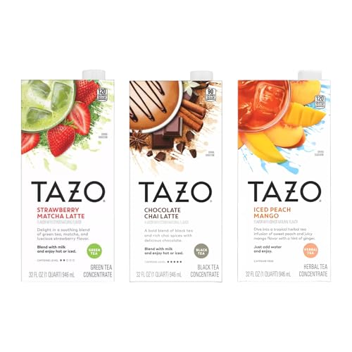 TAZO Chai, Matcha & Mango Mix / 32 Fl Oz (Pack of 3) / 3 Chai