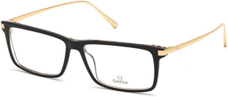 Eyeglasses OM 5014 005 Black/Other by Omega – 58/14/145, Plastic (Acetate)/Metal, Black/Gold, Model OM5014