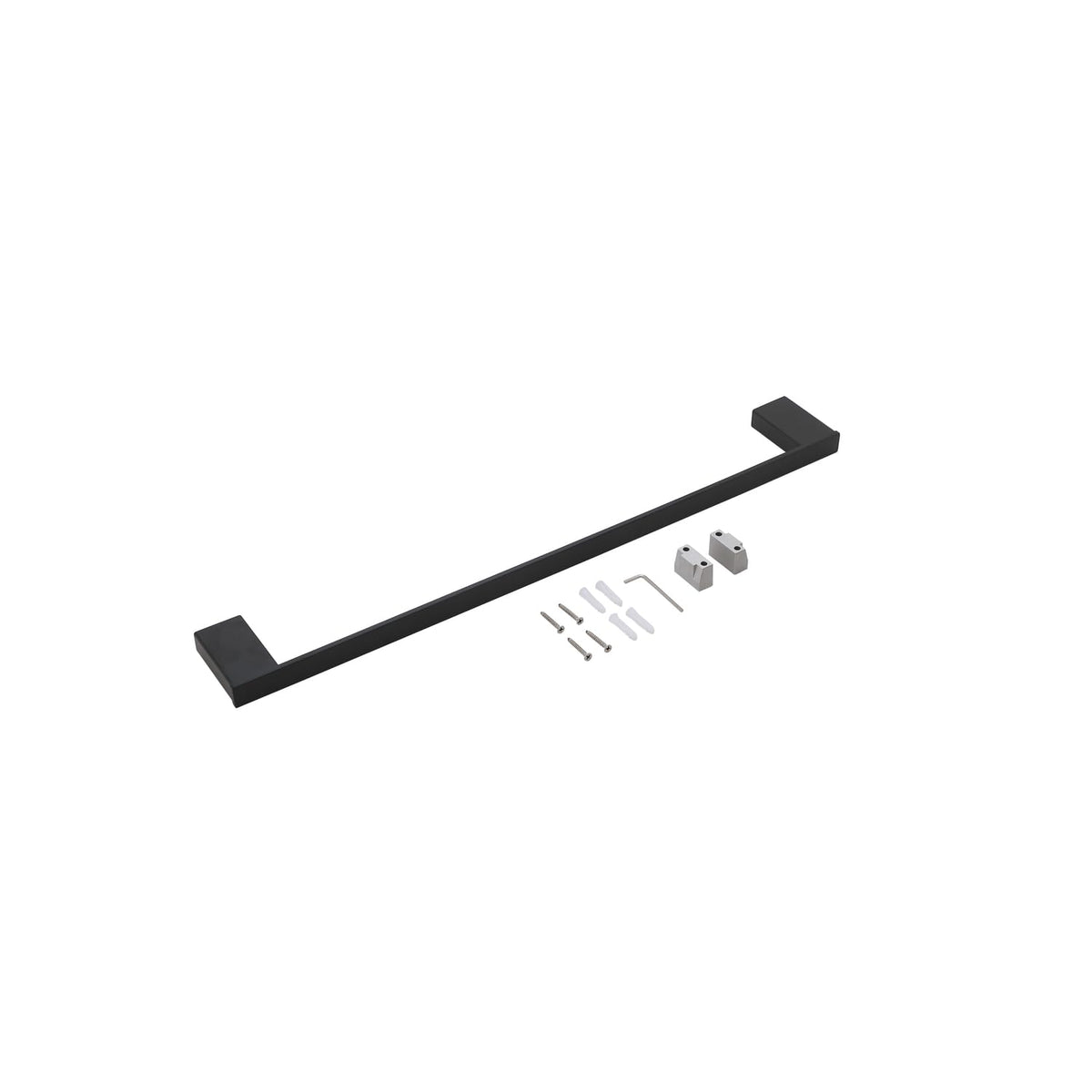 Sofia 3-Pc Stainless Steel Hardware Set in Black by Elegant Kitchen and Bath – Stainless Steel, Black, Model HWB-13S3HMBK