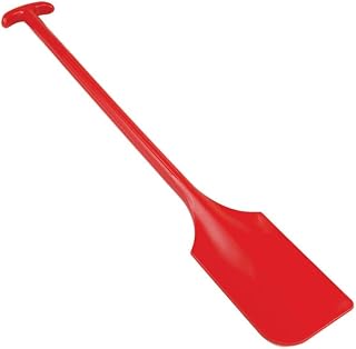 Remco - A Vikan Company 67754 Red Polypropylene Paddle Scraper without Holes, 13" L x 6" W, 40" OAL