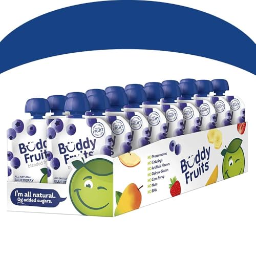Buddy Fruits Blueberry / 3.2 Ounce (Pack of 18) / 1 Applesauce