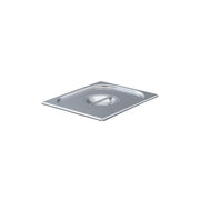 S/S Solid Half Size Lid by Vollrath – Gray, Silver, Model 75129