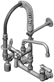 T&S Brass MPY-8WCV-08-CR Mini-PRU Deck Mount with B-0133 and B-0107-C, 8" Swing Nozzle, B-0970-FEZ VB and CERAMAS