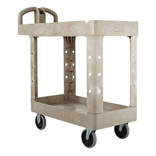 Rubbermaid Commercial Products Beige / Small / 2-Shelf Utility Carts