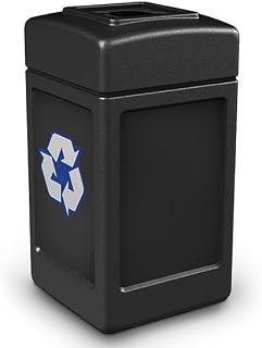 Commercial Zone Recycle42 Mixed Recycling Open Top - Black (746301)