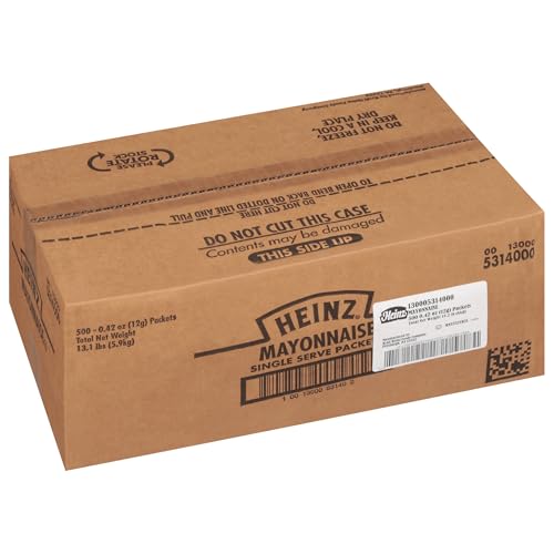 HEINZ Mayonnaise / 0.4 Ounce (Pack of 500) / 1 Bags & Cases