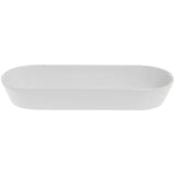 Oblong White Porcelain Platter - 13 3/4" L x 5 1/4" W x 2" H by BIA Cordon Bleu – Large, Porcelain, White, Model 33805953349
