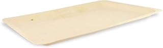 PacknWood 210BBA4029- “Scandinavia” Rectangular Wooden Plate, Earth Friendly Compostable & Biodegradable Birch Wood Disposable for Parties,Dinner Plate Sets,Wedding Events 15.75 x11 x0.75”in 50 pcs.