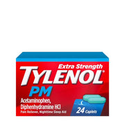 Tylenol 24 Count (Pack of 1) / 24ct / PM Extra Strength Caplets Acetaminophen