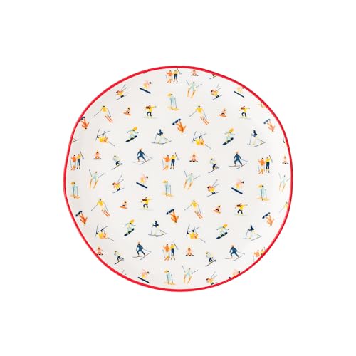 10 Strawberry Street Skiers / 6" / Traditional Appetizer Plates