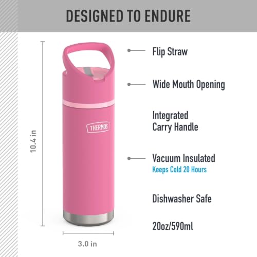 THERMOS 20 Ounces / Pink / 20.0 fluid_ounces Sports Water Bottles