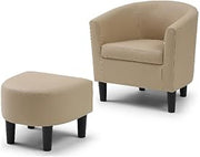 Glory Furniture Salem G00204-C Chair+Ottoman Beige