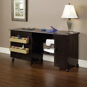 Sauder Vintage Oak / L: 40.08" x W: 19.45" x H: 28.50" / Vintage Sewing Storage