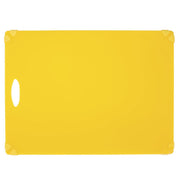 Kratos by Cutting Board Yellow with Non-Slip Grippers - 18" L x 24" W x 1/2 H by HUBERT – 24"L x 18"W, Plastic, Yellow, Model 1824-AL-YL