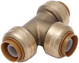 SharkBite Max UR362A Push-Fit Pipe Tee, 1/2 In. - Quantity 24