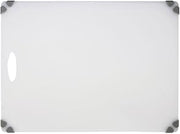 Kratos by Hubert Cutting Board White with Non-Slip Grippers - 18" L x 24" W x 1/2 H