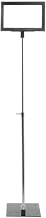 Sign Holder 3 1/2"H x 5 1/2"W Black Plastic Frame