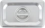 Royal Industries Solid Ninth-Size Steam Table Pan, 6 7/8" L x 4 1/4" W, Stainless Steel, Commercial Grade - NSF Certified