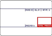 Cardinal Detecto Label, DL1030 Series, 58mm x 40mm, 700/roll, 12 Rolls/ 1 Case