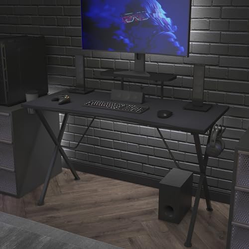 Flash Furniture 23.8L x 45.8W inches / Black / Classic Computers & Accessories