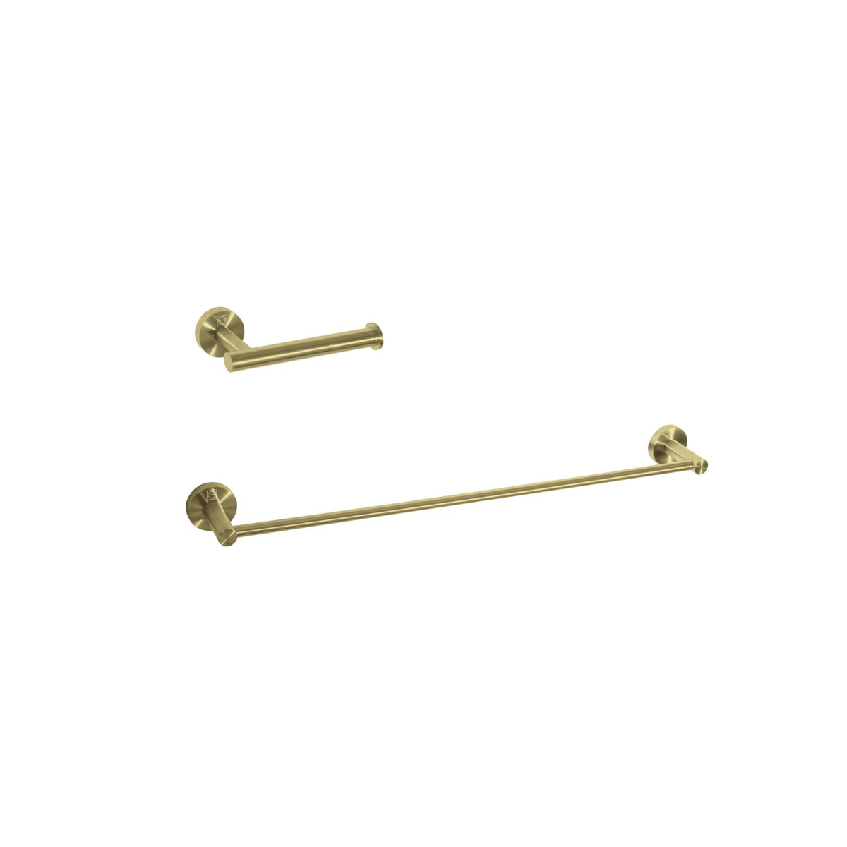 Alma 2-Pc Stainless Steel Hardware Set in Gold by Elegant Kitchen and Bath – Stainless Steel, Gold, Model HWB-11S2BGD