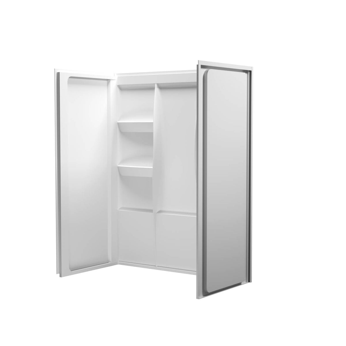 Sterling Shower Wall Surround White by Lighting Design – Acrylic, White, Model SW1016032GW