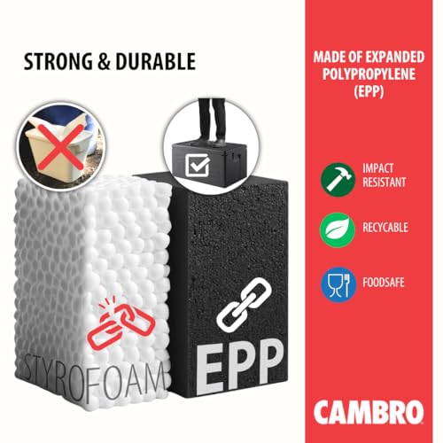 Cambro Pack of 1 / Food Carrier / Black Food & Dish Transport