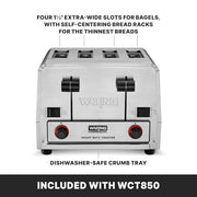 Waring 208-Volt / WCT850 / Silver Toasters