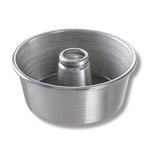 Aluminum #655 Angel Food Tube Cake Pan by Chicago Metallic Bakeware – 9.5 inches, Aluminum, Silver, Model 46550