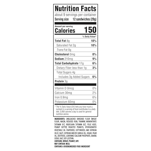 Ritz PEANUT BUTTER / 8.8 Ounce (Pack of 1) / 1 Sandwich