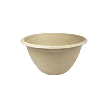 World Centric BB-SC-U12 100% Compostable Unbleached Plant Fiber Soup Barrel Bowls – 12 oz. (Pack of 500)