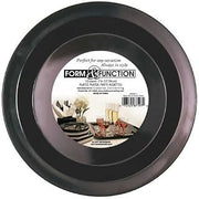 Creative Converting Form & Function 7-inch Black Plastic Plates 72 Per Box