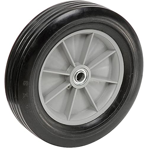 12" Rubber Wheel for HD & Extra HD Tilt Trucks by Global Industrial – 12"L x 12"W x 3"H, 12-Gauge Steel, Black/Gray, Model RP1007