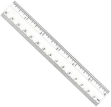 Charles Leonard CHL80610-48 Clear Plastic 6 in. Ruler & Metric - 48 Each