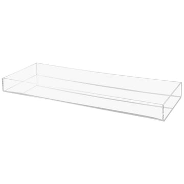 Countertop Retail Display Trays - 24 x by Retail Resource – Transparent, Pack of 24, Model 1223