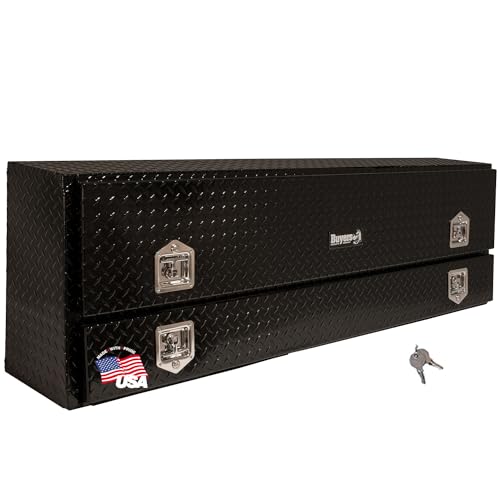 Buyers Products Company Black Diamond Tread / 96 x 21 x 13.5 / One Compartment Truck Bed Toolboxes