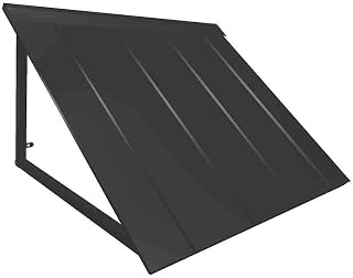 Awntech H23-US-3K 3 ft. Houstonian Metal Standing Seam Awning, Black - 44 x 24 x 36 in.