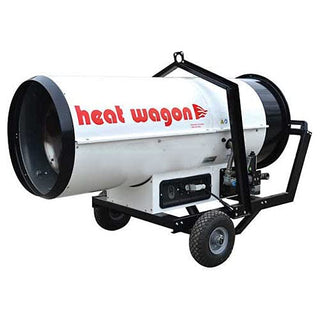 Ductable Dual Fuel Heater by Heat Wagon – 74"L x 34"W x 39"H, Alloy Steel, White, Model DG400