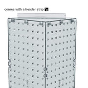 Azar Displays Pegboard Only / Clear / 8"W X 20"H Display Racks