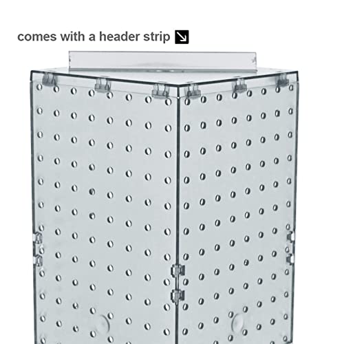 Azar Displays Pegboard Only / Clear / 8"W X 20"H Display Racks