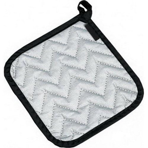 Silicone Pot Holder by San Jamar – Cotton/Silicone, Silver, Model 802SPH