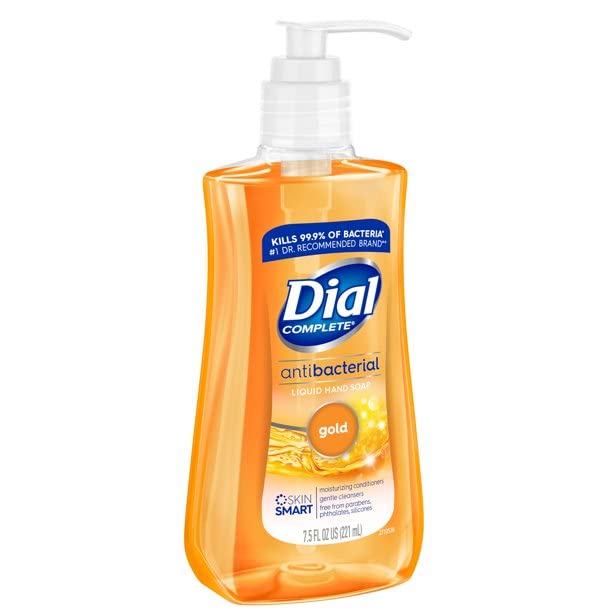 Liquid Antimicrobial Liquid Soap by Dial – 7.5 Fl Oz (Pack of 1), Orange, Model DIA84014