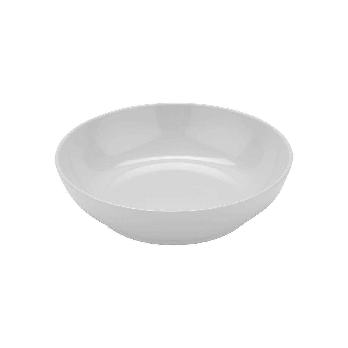 1.3 qt. 8.5" White Break Resistant Round Bowl by GET – 1.3 quarts, Melamine, White, Pack of 12, Model CS-6106-W