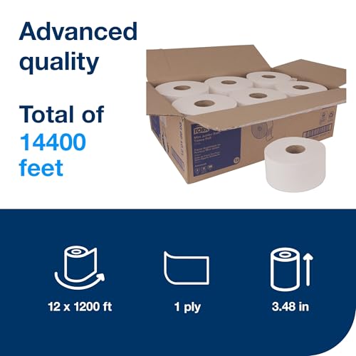 Tork 12 pack / 1200 Feet (Pack of 12) / White Paper & Plastic