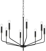 Mitzi H516808-AGB/SBK Bailey - 8 Light Chandelier 24.75 inches Tall and 30 inches Wide - Aged Brass/Soft Black