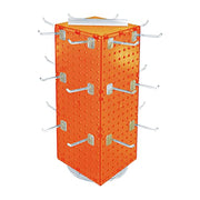 Azar Displays Pegboard + Hooks / Orange / 8" W x 20" H Display Racks