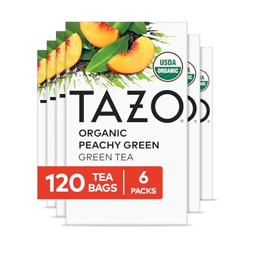 TAZO 20 Count (Pack of 6) / Peachy Green / 1 Black