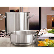 Low PaN 2 Handles 32 CM. by PADERNO – Diametro 32 cm, 9.2 liters, steel, Silver, Model 12009-32